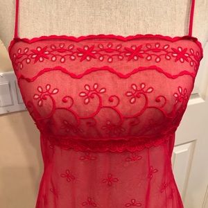 Victorias Secret red mesh/lace Nightie